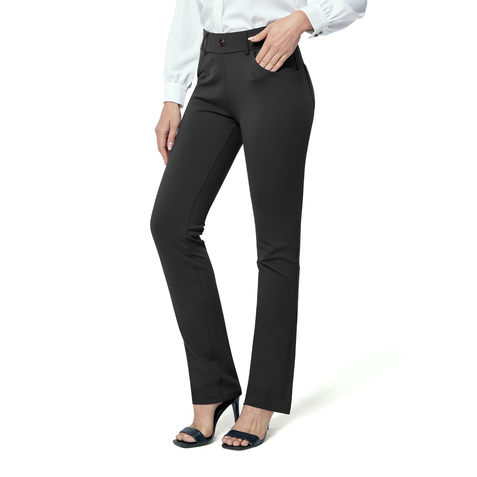 Stretch Women's High Waist Straight Trousers Casual Pants Work Ol Suit Pants  - China Women's Trousers and Casual Pants price | Made-in-China.com